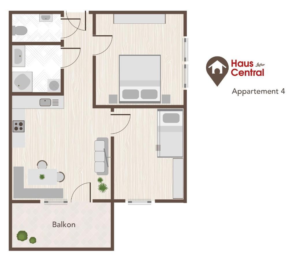 Haus Central โลเฟอร์ ภายนอก รูปภาพ